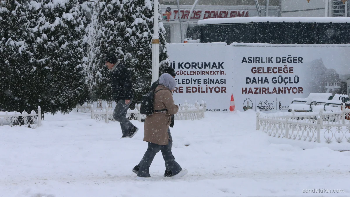 Tokat'ta Kar Alarmı: İki İlçede Taşımalı Eğitim Askıya Alındı